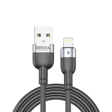 Кабель Brevia USB to Lightning 2,4А 1,2м, чорний box (52120BULC1)