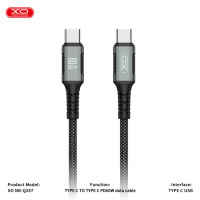 Кабель XO Magnetic Braided Type-C to Type-C 60W 1м чорний