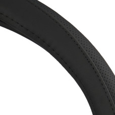 Чохол на кермо Carlife 39 - 41см, шкіра, чорний SW242L