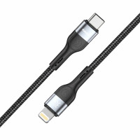 Кабель Winso Pro Type-C to Lightning 30W TPE+плетіння 1,2м чорний