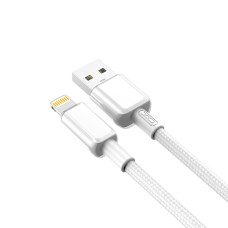 Кабель XO PVC Shiny Colorful USB to Lightning 1м білий