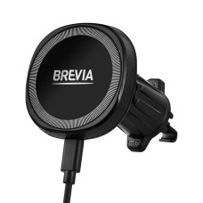 Тримач телефону автомобільний Brevia AirVent Ultra MagCharge 15W з безпровідною зарядкою, на дефлектор