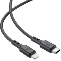 Кабель Brevia Type-C to Lightning 30W 2м, чорний ZIP (51200BCLZ1)