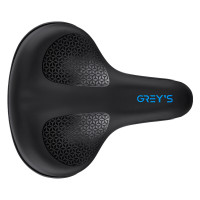 Сідло велосипедне Grey's 260мм*215мм чорне (GR70240)