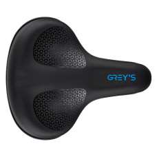 Сідло велосипедне Grey's 260мм*215мм чорне (GR70240)