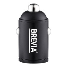 Автомобільний зарядний пристрій Brevia ePower NanoMetal 38W 1xUSB-C+1xUSB-A чорний