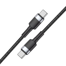 Кабель Brevia Type-C to Type-C 60W 1,2м, чорний box (53120BCCC1)