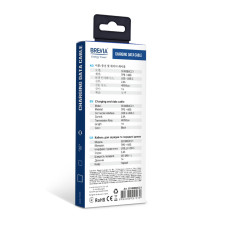 Кабель Brevia USB to Type-C 2,4А 1м, чорний box (55100BUCC1)