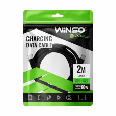 Кабель Winso Pro Type-C to Type-C 60W PVC 2м чорний