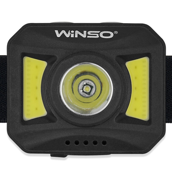 Ліхтар налобний Winso 300Lm, 3W+COB, 850mAh, білий/червоний