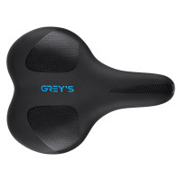 Сідло велосипедне Grey's 265мм*200мм чорне