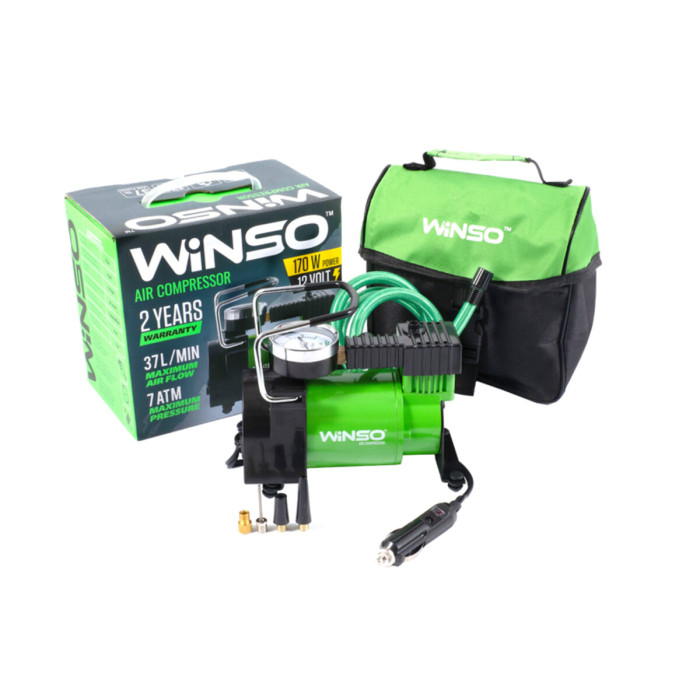 Компресор автомобільний Winso 7Атм 37л/хв 170Вт (122000)