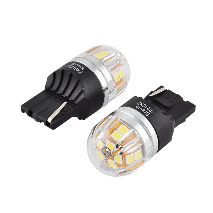 Автолампа Brevia S-Power LED W21W 330Lm 15x2835SMD 12/24V CANbus, 2шт