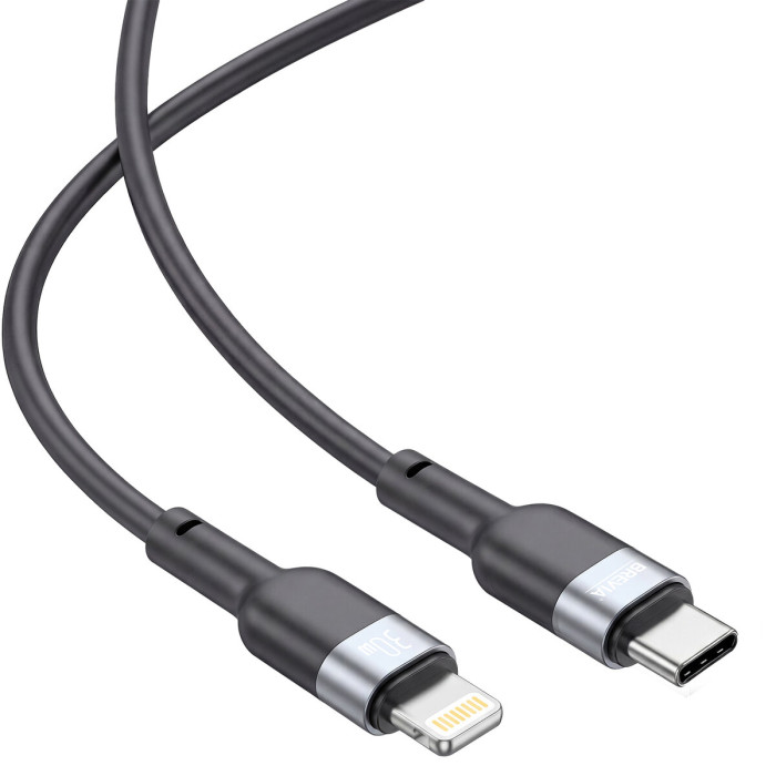 Кабель Brevia Type-C to Lightning 30W 1,2м, чорний box (52120BCLC1)