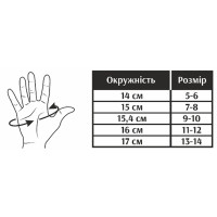 Велорукавиці дитячі Grey's з короткими пальцями та гелевими вставками, синьо-чорні (розмір 13-14) GR18725
