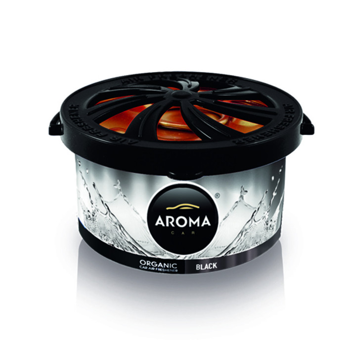 Ароматизатор Aroma Car Organic Green Tea Black гелевий 40g