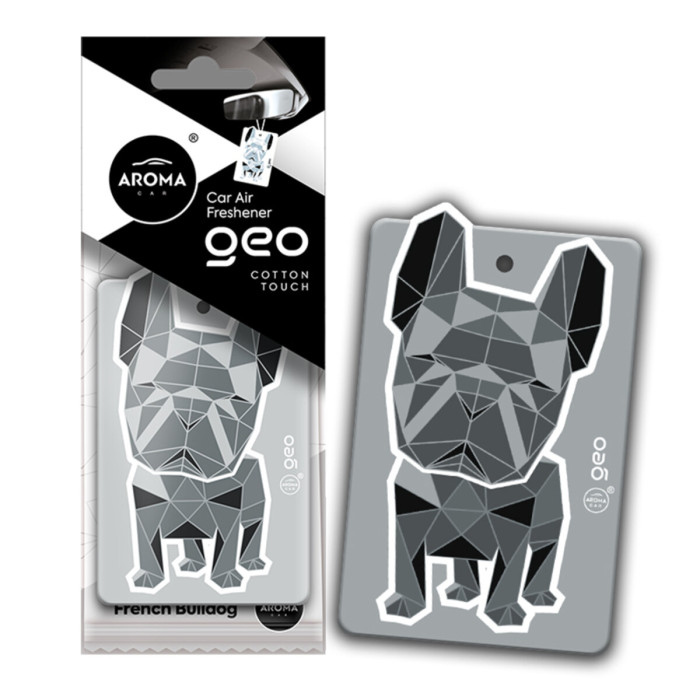 Ароматизатор Aroma Car Cellulose Geo Dog - White Cotton Touch сухий