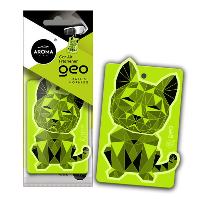 Ароматизатор Aroma Car Cellulose Geo Cat - Green Matisse Morning сухий