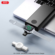 Бездротовий зарядний пристрій XO CX026 Watch Wireless Charger Apple/Samsung USB/Type-C білий