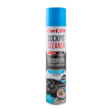 Поліроль для панелі приладів CarLife Cockpit Cleaner Extra Mat Кокос, 320мл