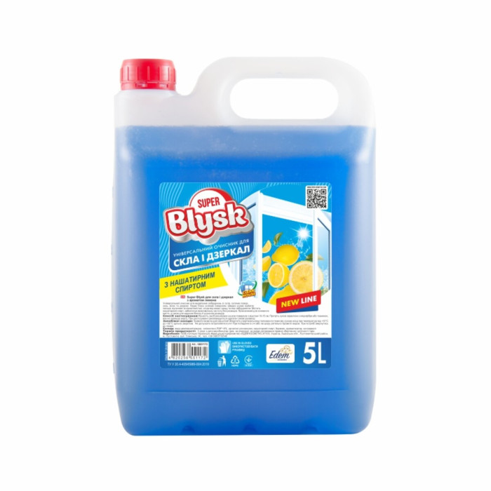 Очисник для скла та дзеркал Super Blysk лимон 5л