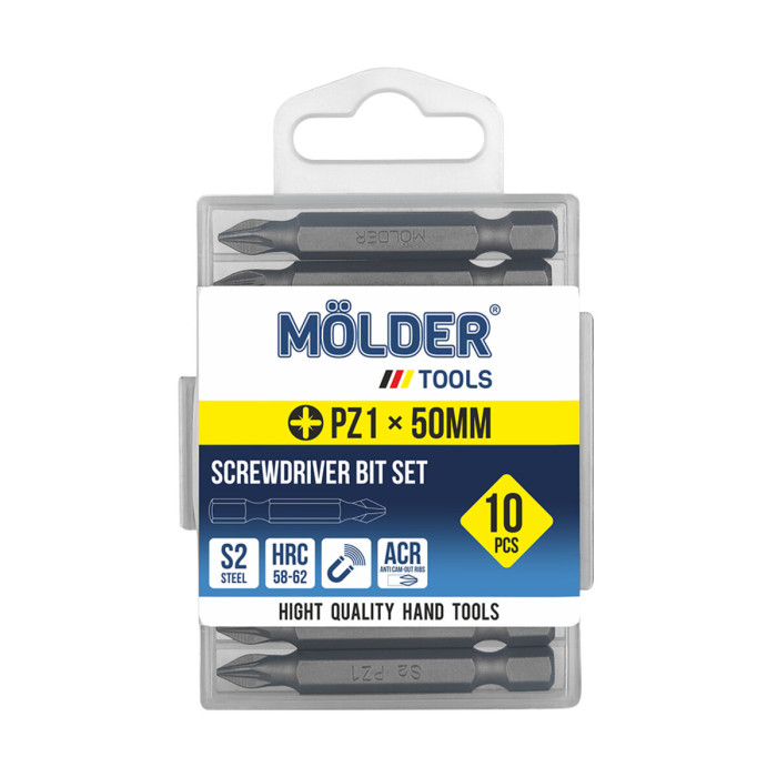 Набір біт Molder PZ1x50мм 10шт