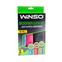 Набір ганчірок з мікрофібри Winso 30х40см 3шт