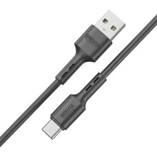 Кабель Brevia USB to Type-C 2,4А 1м, чорний box (51100BUCC1)