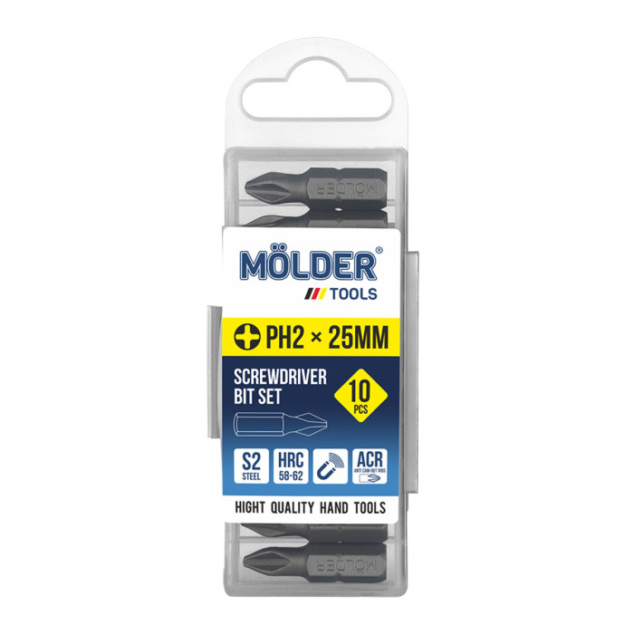 Набір біт Molder PH2x25мм 10шт