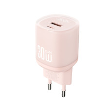 Мережевий зарядний пристрій XO L151 30W 1USB-A+1USB-C pink