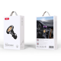 Тримач телефону автомобільний XO 129 MagSafe Specific Transparent Magnetic Suction Air Outlet Bracke чорний