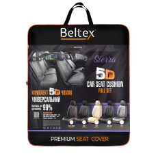 Комплект, 5D чохли для сидінь Beltex Sierra, black