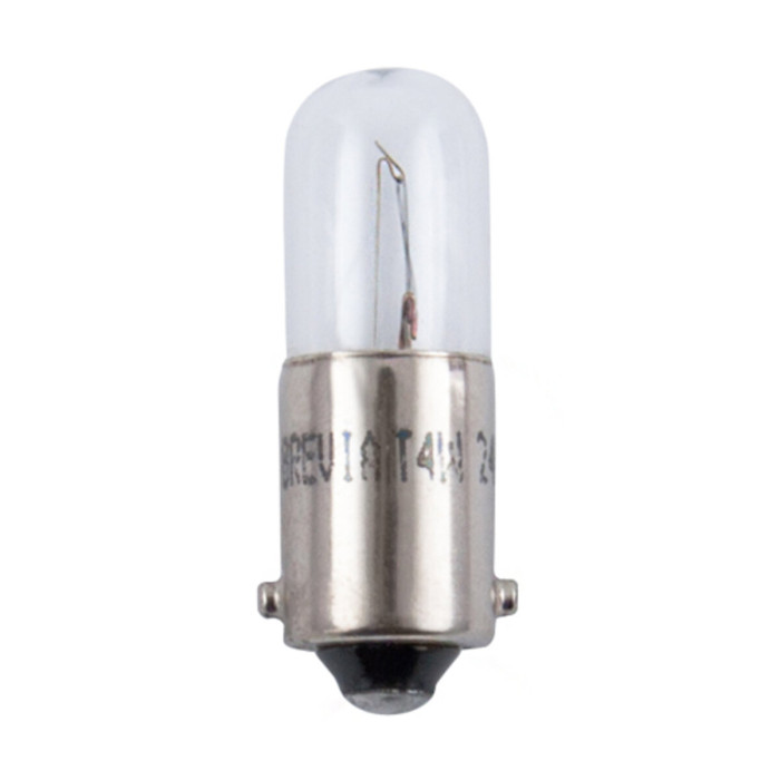 Лампа розжарювання Brevia T4W 24V 4W BA9s CP, 10шт