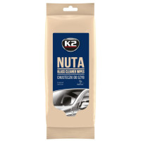 Вологі серветки для очищення скла та скляних поверхонь K2 NUTA GLASS CLEANER WIPES