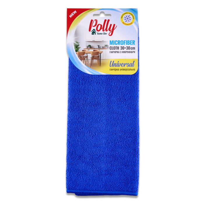 Ганчірка з мікрофібри Polly 30*30см синя