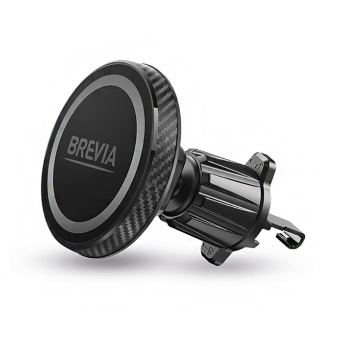 Тримач телефону автомобільний Brevia AirVent Ultra MagCircle на дефлектор, магнітний Magsafe