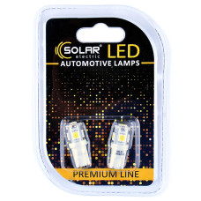 Автолампа Solar LED 24V T10 W2.1x9.5d 5SMD white, 2шт