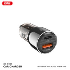 Автомобільний зарядний пристрій XO CC58 95W коричневий