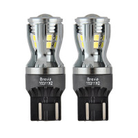 Автолампа Brevia PowerPro LED W21/5W 350Lm 14x2835SMD 12/24V CANbus, 2шт