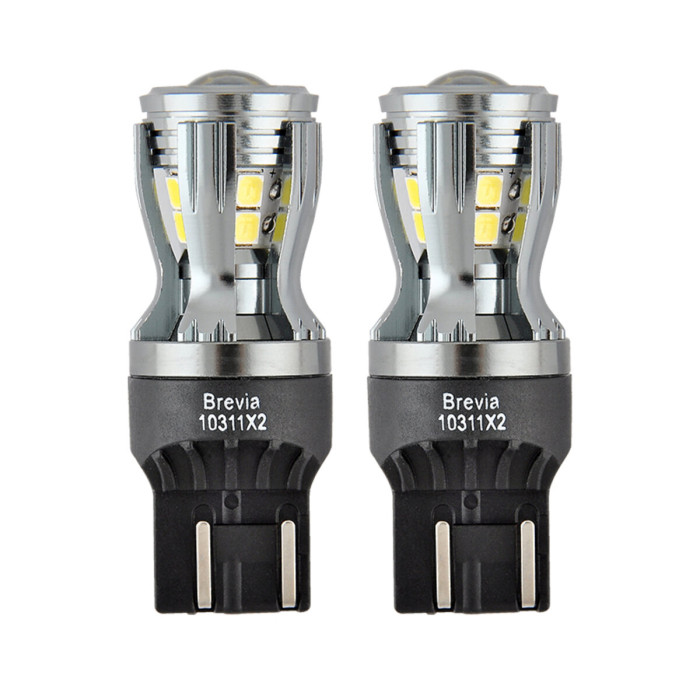 Автолампа Brevia PowerPro LED W21/5W 350Lm 14x2835SMD 12/24V CANbus, 2шт
