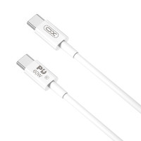 Кабель XO Type-C to Type-C 60W 1м білий