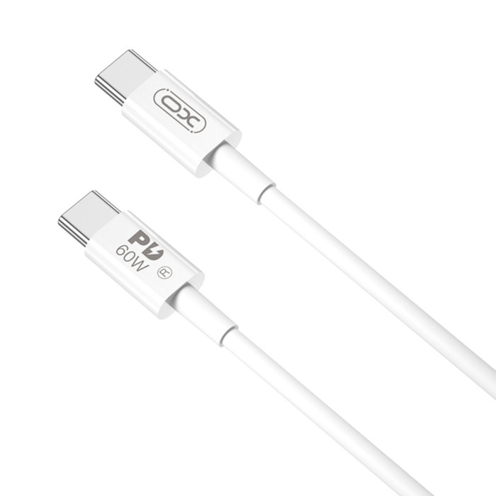 Кабель XO Type-C to Type-C 60W 1м білий