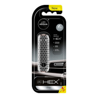 Ароматизатор на дефлектор Aroma Car Hex 13g - Silver рідкий