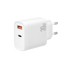 Мережевий зарядний пристрій XO L116 PD30W/QC18W1USB-C+1USB-A білий