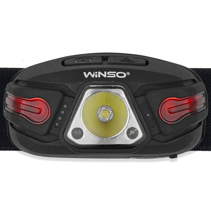 Ліхтар налобний Winso 250Lm, 5W LED, 850mAh, з сенсором білий/червоний