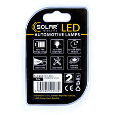 Автолампа Solar LED 24V T8.5 BA9s 1SMD white, 2шт