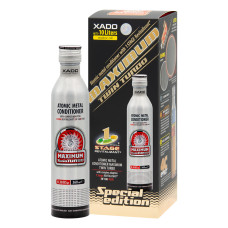 Атомарний кондиціонер металу Xado 1 Stage Maximum Twin Turbo з ревіталізантом для потужних двигунів 360мл