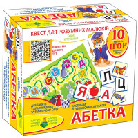 Дитяча розвиваюча гра-квест "Абетка" 84412, 10 ігор в 1 Энергия Плюс