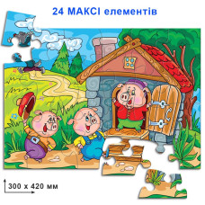Гра-пазл "Троє поросят"Упаковка: коробка 82098 24 ел Энергия Плюс
