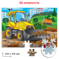 Дитячий пазл "Бульдозер"Енергія Плюс 85617 на 60 елементів Энергия Плюс